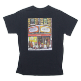 GILDAN Schwartz's Mens T-Shirt Black Crew Neck M