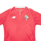 NEW BALANCE Panama FC Mens Football Shirt Jersey Red Crew Neck M