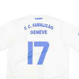 GARBO FC Geneva Mens Football Shirt Jersey White Crew Neck XL