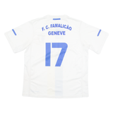 GARBO FC Geneva Mens Football Shirt Jersey White Crew Neck XL