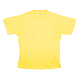 VALENTINO Mens T-Shirt Yellow Crew Neck M