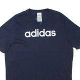 ADIDAS Mens T-Shirt Blue L