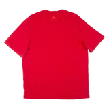 ADIDAS Mens T-Shirt Red L