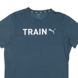 PUMA Train Mens T-Shirt Blue L