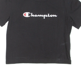 CHAMPION Cropped Womens T-Shirt Black M