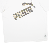 PUMA Mens T-Shirt White 2XL