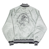 WEST ARK Bev Western Dance Womens Biker Jacket Grey Nylon USA M