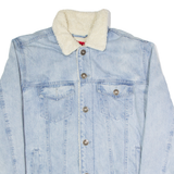GUESS Mens Denim Jacket Blue M