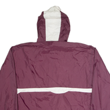 HOLLOWAY Mens Track Jacket Maroon Hooded XL