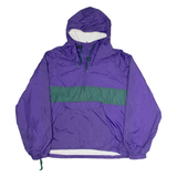CHARLES RIVER Mens Shell Jacket Purple Nylon Hooded L