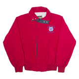 AUBURN Fresno State Bulldogs Mens Track Jacket Red Nylon USA M