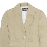 DOLCE & GABBANA Womens Blazer Waistcoat Brown XS