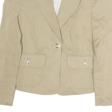 DOLCE & GABBANA Womens Blazer Waistcoat Brown XS