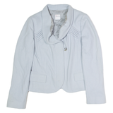 RED VALENTINO Womens Blazer Waistcoat Blue Wool S