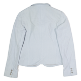 RED VALENTINO Womens Blazer Waistcoat Blue Wool S