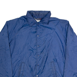 TRAX Mens Track Jacket Blue Nylon L