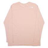 THE NORTH FACE Womens T-Shirt Pink Long Sleeve L
