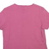REEBOK Womens T-Shirt Pink V-Neck UK 14