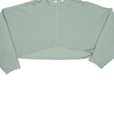 ADIDAS Cropped Womens Sweatshirt Green L
