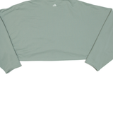 ADIDAS Cropped Womens Sweatshirt Green L