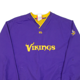 NFL Vikings Mens Sweatshirt Purple V-Neck USA M