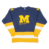 LEGENDS Michigan Mens Sweatshirt Blue V-Neck 90s USA XL