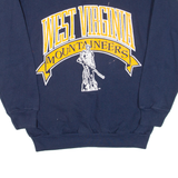 TULTEX West Virginia Mountaineers Mens Sweatshirt Blue USA L