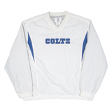 NFL Colts Mens Sweatshirt White V-Neck USA L