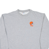 MAJESTIC Browns Mens Sweatshirt Grey 90s USA XL