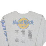 HARD ROCK CAFE America Womens Sweatshirt Grey USA S
