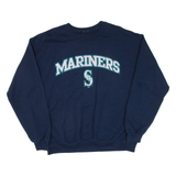 STITCHES Mariners Mens Sweatshirt Blue USA L