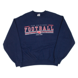 JERZEES The Gridiron Football Mens Sweatshirt Blue USA L