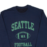 Seattle Football Mens Sweatshirt Blue USA S