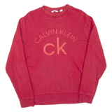 CALVIN KLEIN Mens Sweatshirt Red M