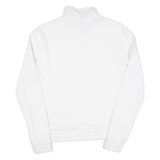 FILA Womens Sweatshirt White 1/4 Zip S