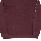 NIKE Cropped Womens Sweatshirt Maroon 1/4 Zip M