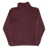 NIKE Cropped Womens Sweatshirt Maroon 1/4 Zip M
