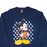 MICKEY UNLIMITED Mickey Mouse Womens Sweatshirt Blue L