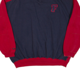 FUBU Mens Sweatshirt Blue 1/4 Zip 2XL