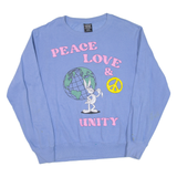 LOONEY TUNES Peace Love And Unity Womens Sweatshirt Blue M
