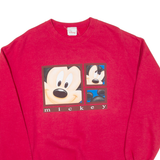 DISNEY Mickey Mens Sweatshirt Red L