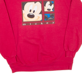DISNEY Mickey Mens Sweatshirt Red L