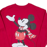 DISNEY Mickey Mouse Womens Sweatshirt Red S