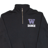 SPORT TEK Dance Mens Sweatshirt Black 1/4 Zip S