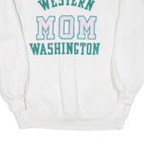 SUPER SWEATS Western Mom Washington Mens Sweatshirt White USA L