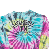 SANJEEV Gatlinburg Tennessee Tie Dye Mens Sweatshirt Blue USA XL