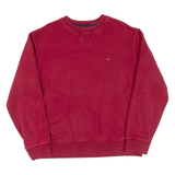 TOMMY HILFIGER Mens Sweatshirt Red L