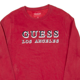GUESS Mens Sweatshirt Red L