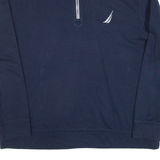 NAUTICA Mens Sweatshirt Blue 1/4 Zip XL
