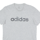 ADIDAS Mens T-Shirt Grey Crew Neck M